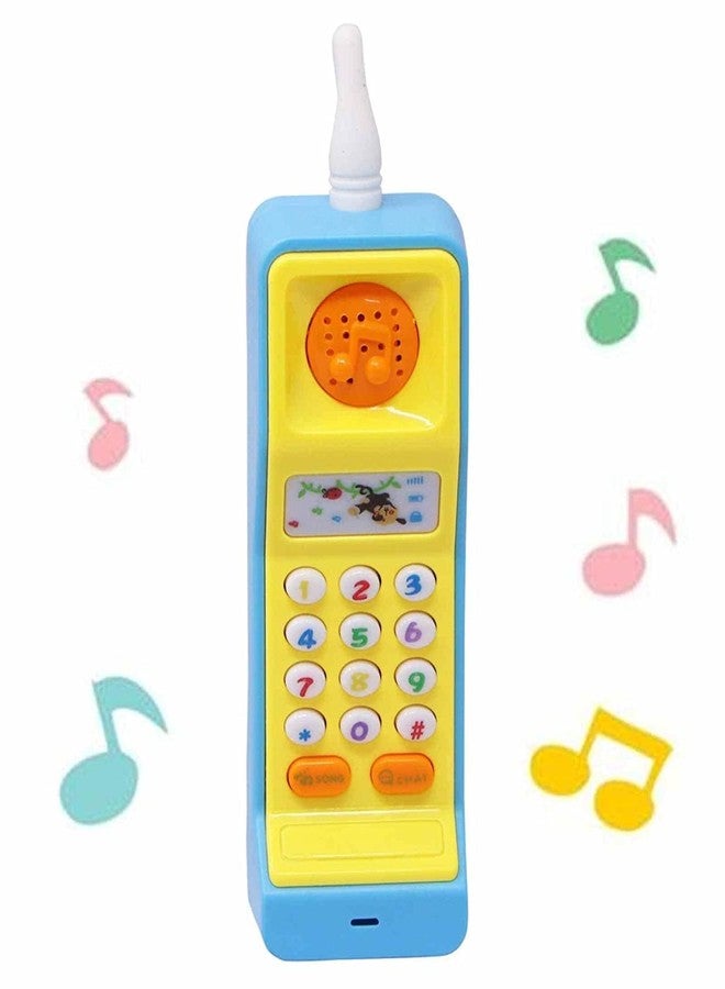 BlackZone Cordless Musical Toy Phone Mobile for Kids - Animal, Number and Keypress Sounds - Colorful Lights and Music Multicolor (Teliphone) - Image 2